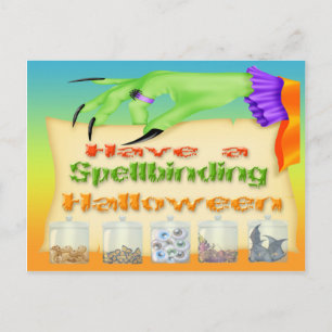 Spellbinding Halloween - Witch Hand Postcard