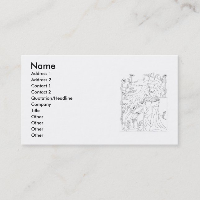 Spellbook Business card (Front)