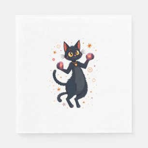 Spellbound Cat Napkin