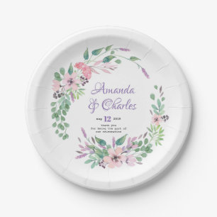 Spellbound Flowers Wreath Frame Paper Plate