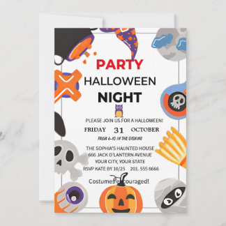 Spellbound Halloween Party Invitation