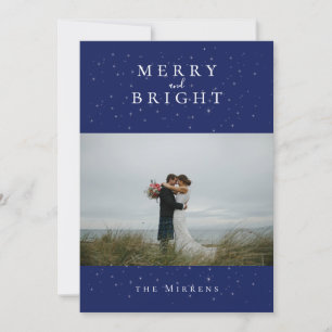 Spellbound Winter Blue Photo Holiday Card