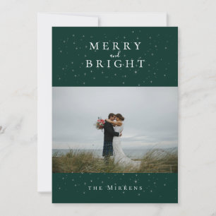 Spellbound Winter Emerald Photo Holiday Card
