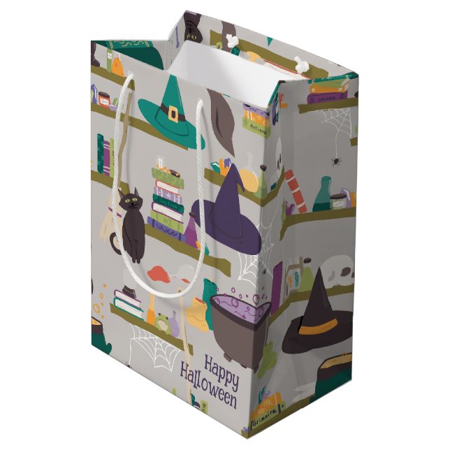 Spellcaster Shelves - Personalised  Medium Gift Bag (Back Angled)