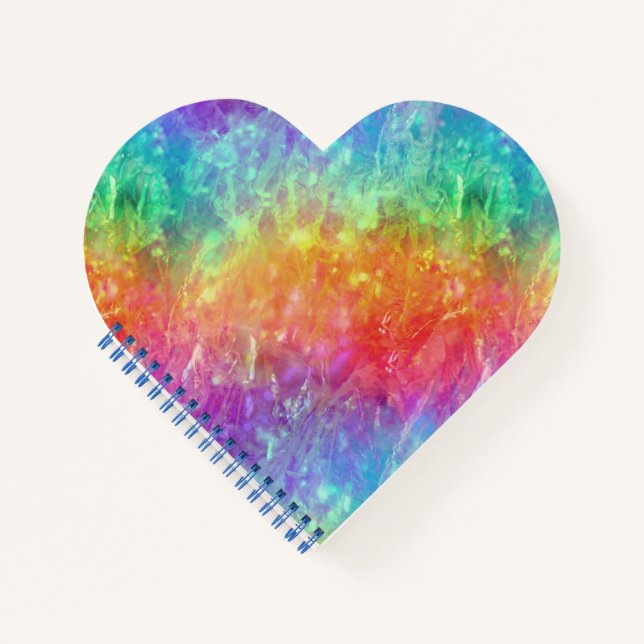 spellcaster - vivid crystal rainbow : notebook (Front)