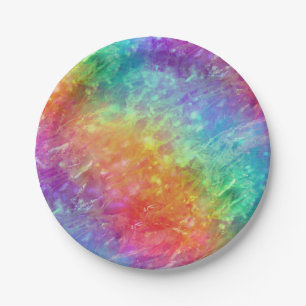 spellcaster - vivid crystal rainbow : paper plate