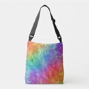 spellcaster - vivid rainbow prism ombre : crossbody bag
