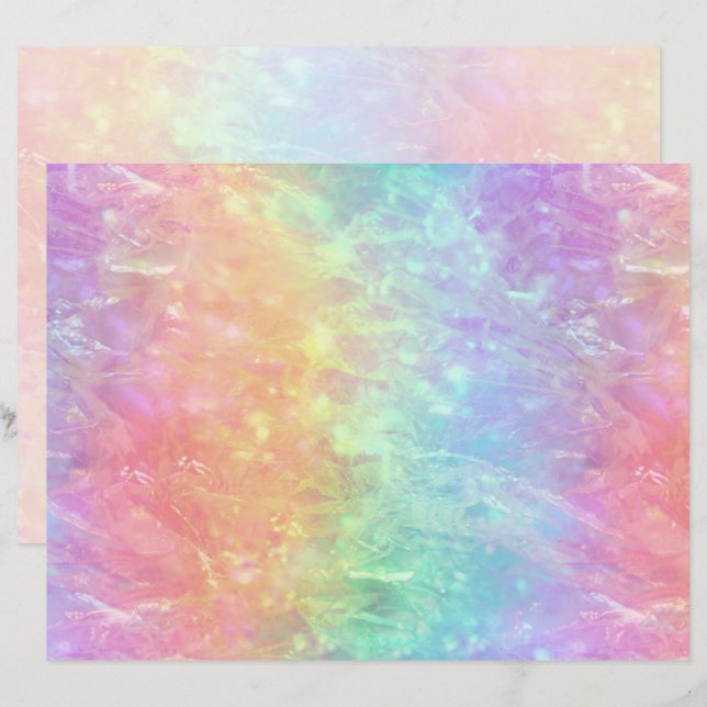 spellcaster - vivid rainbow prism ombre : paper (Front/Back)