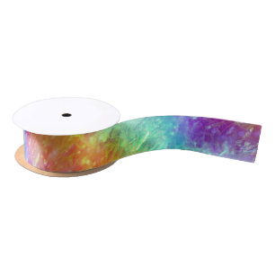 spellcaster - vivid rainbow prism ombre : satin ribbon