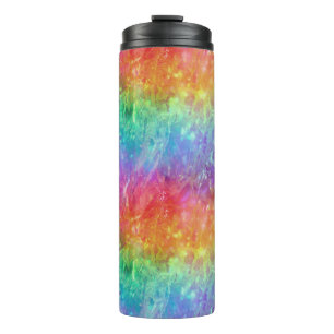 spellcaster - vivid rainbow prism ombre : thermal tumbler