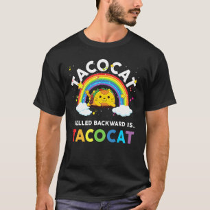 Spelled Backward Is Tacocat Taco Cat Toddler Girl T-Shirt