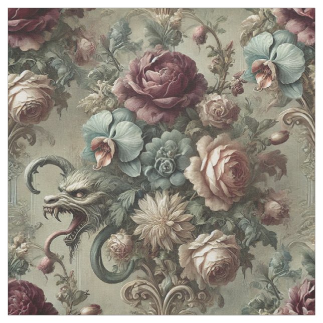 Spellhound – Gothic Statement Tile Fabric (Swatch)