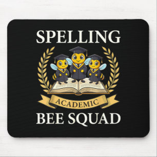 Spelling academic bee squad student team speller mouse mat