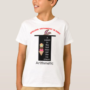 Spelling Arithmetic Magic Rabbit T-Shirt
