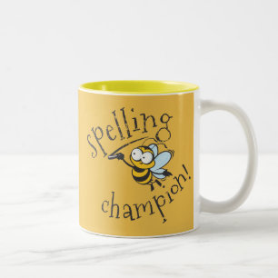 Spelling Bee Champion Two-Tone Coffee Mug