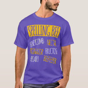 Spelling Bee Funny Halloween Pun Costume Beekeeper T-Shirt