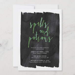 Spells and Potions Halloween Party Invitation