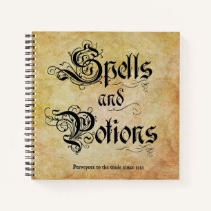 Spells and Potions Spiral Notebook