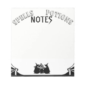 SPELLS, POTIONS AND NOTES! NOTEPAD