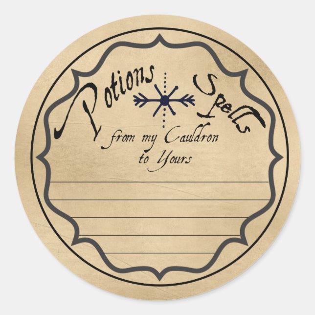 SPELLS & POTIONS LABEL (Front)