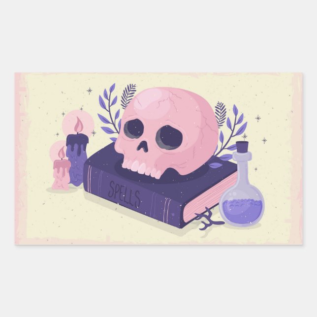 Spells Rectangular Sticker (Front)