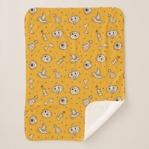Spells & Skeletons Halloween Sherpa Blanket
