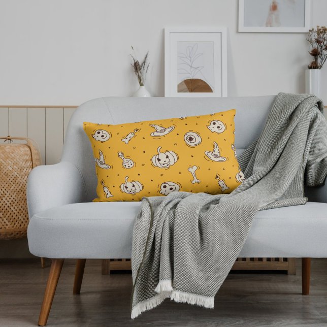 Spells & Skeletons Halloween Throw Pillow (Creator Uploaded)