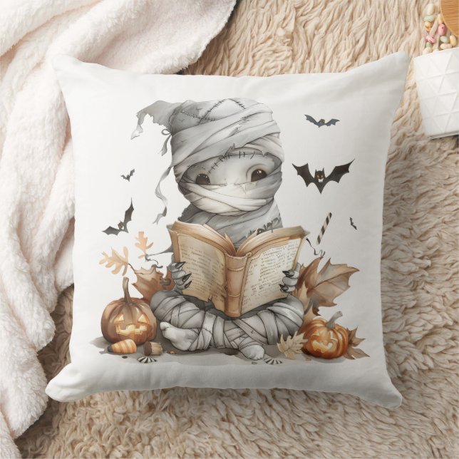 Spells & Stories – Mummy in the Pumpkin Patch Cushion (Blanket)