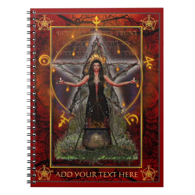Spellweaver Notebook (Custom Red) (Front)