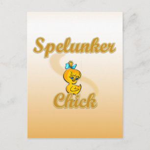 Spelunker Chick Postcard