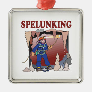 Spelunking 5 metal tree decoration