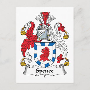 Spence Family Crest Postcard