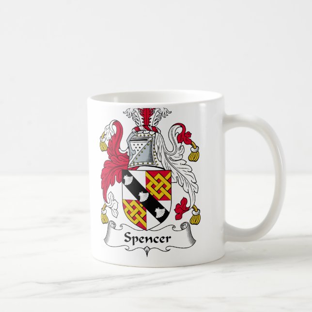Spencer Family Crest Coffee Mug (Right)