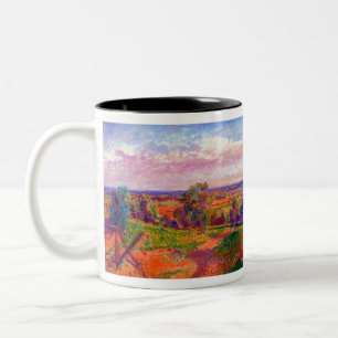 Spencer Gore Landscape in Yorkshire Two-Tone Coffee Mug
