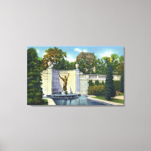 Spencer Trask Memorial Fountain View Canvas Print