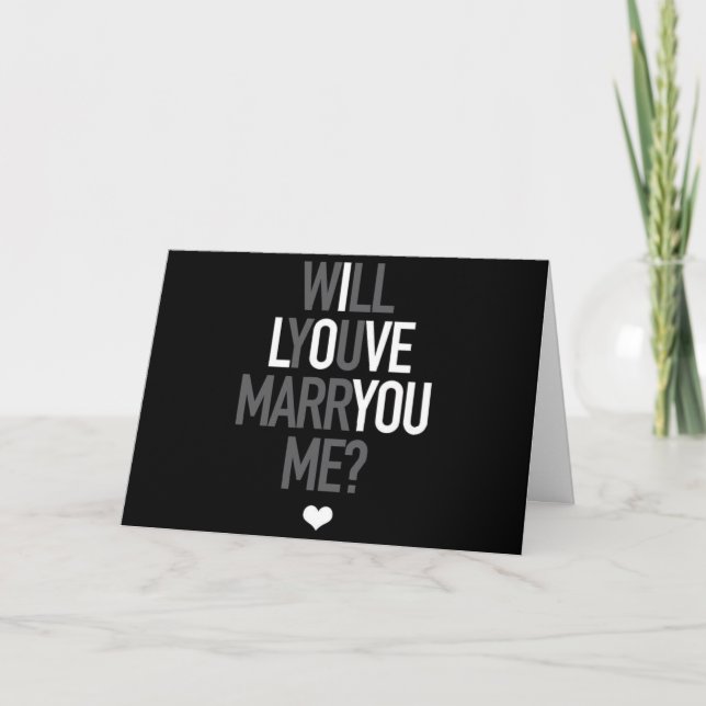 **SPEND REST OF MY LIFE WITH YOU** MARRY ME? CARD (Front)
