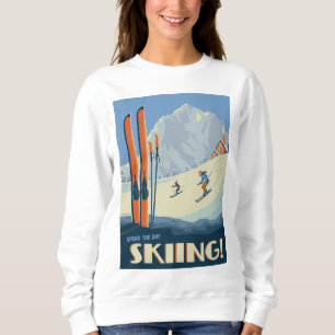Spend the Day Skiing Vintage Sweatshirt