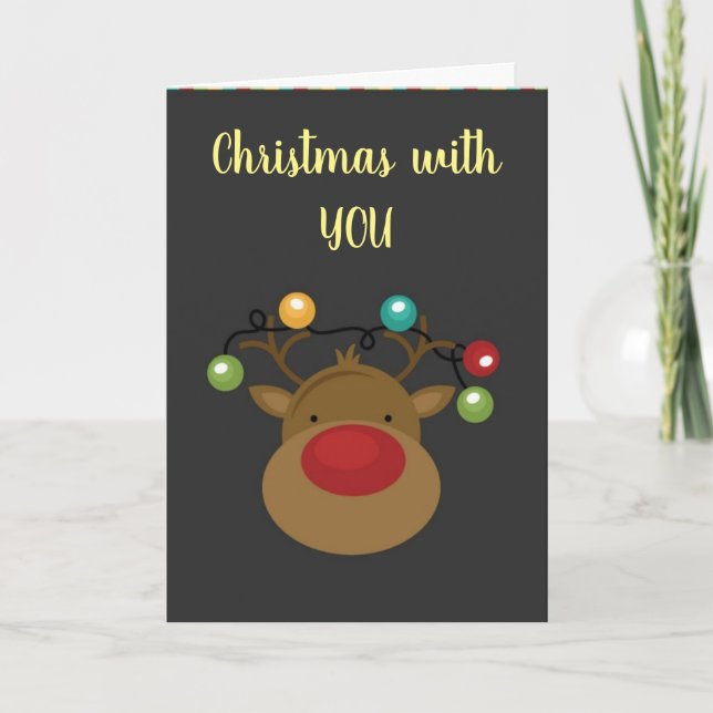SPENDING CHRISTMAS WITH *YOU* MAKE ME MERRY HOLIDAY CARD (Front)