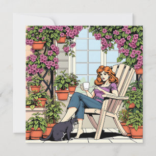 Spending Time with my Cat, Coffee and Plants