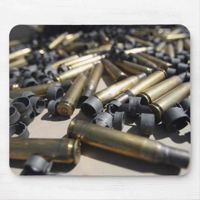 Spent brass and disintegrated links mouse mat (Front)