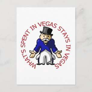 Spent In Vegas Postcard