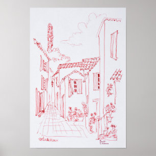 Speracedes near Grasse South of France Poster