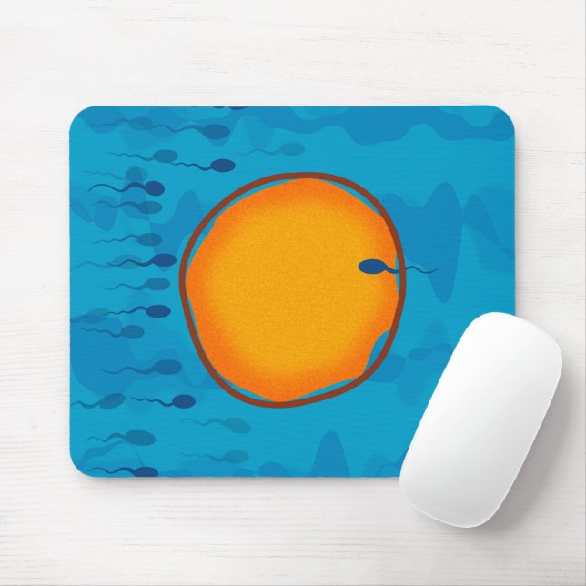 Sperm and Egg Medical Science Mouse Mat (With Mouse)
