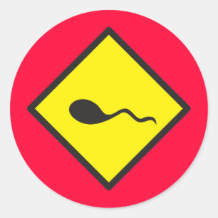 SPERM crossing Classic Round Sticker