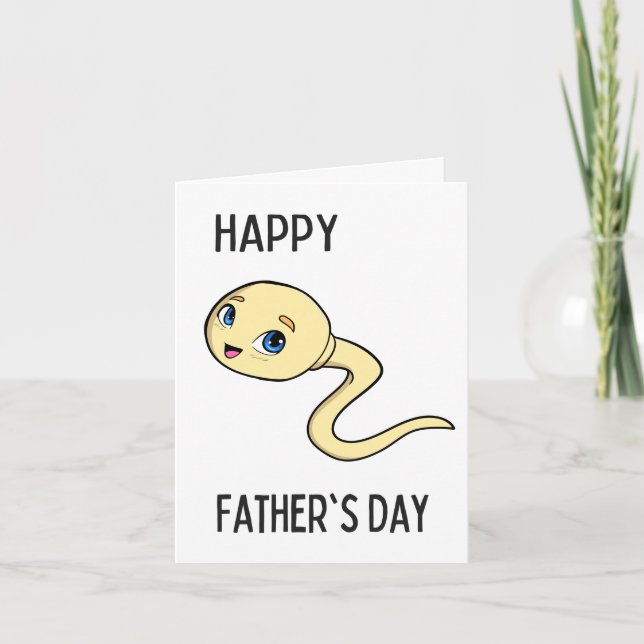 Sperm. Father's Day Card by Brad Gosse (Front)