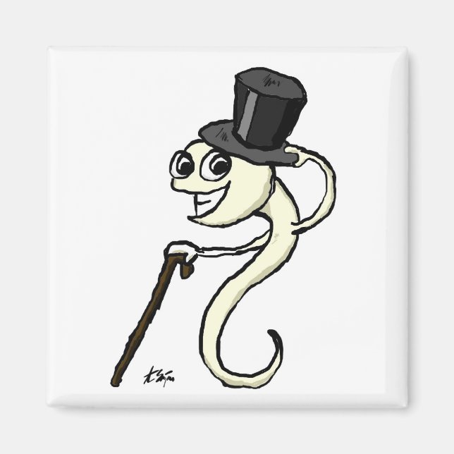 Sperm in a Top Hat Magnet (Front)