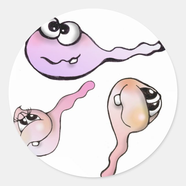 sperm, sperm, sticker, tadpole, sticker (Front)