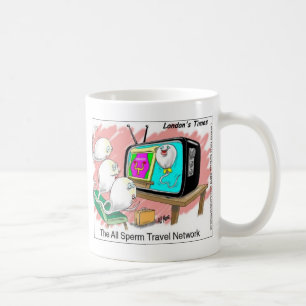 Sperm Travel Network Funny Cards Tees & Gifts Coffee Mug