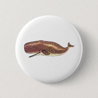 Sperm Whale 6 Cm Round Badge
