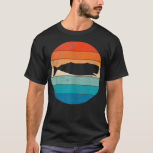 Sperm Whale 70s Retro Theme Party Style Vintage Co T-Shirt